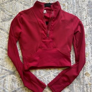 athletic red long sleeve